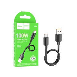 Cabo Hoco X96 Hyper Tipo-c 100W 6A 25CM Preto